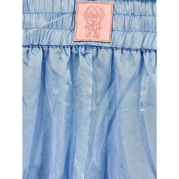 We Are HAH Blue & Teal Silky Boxer Shorts Free People XL NWT - Picture 6 of 8